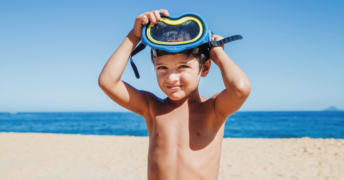 nino gafas snorkel ibiza