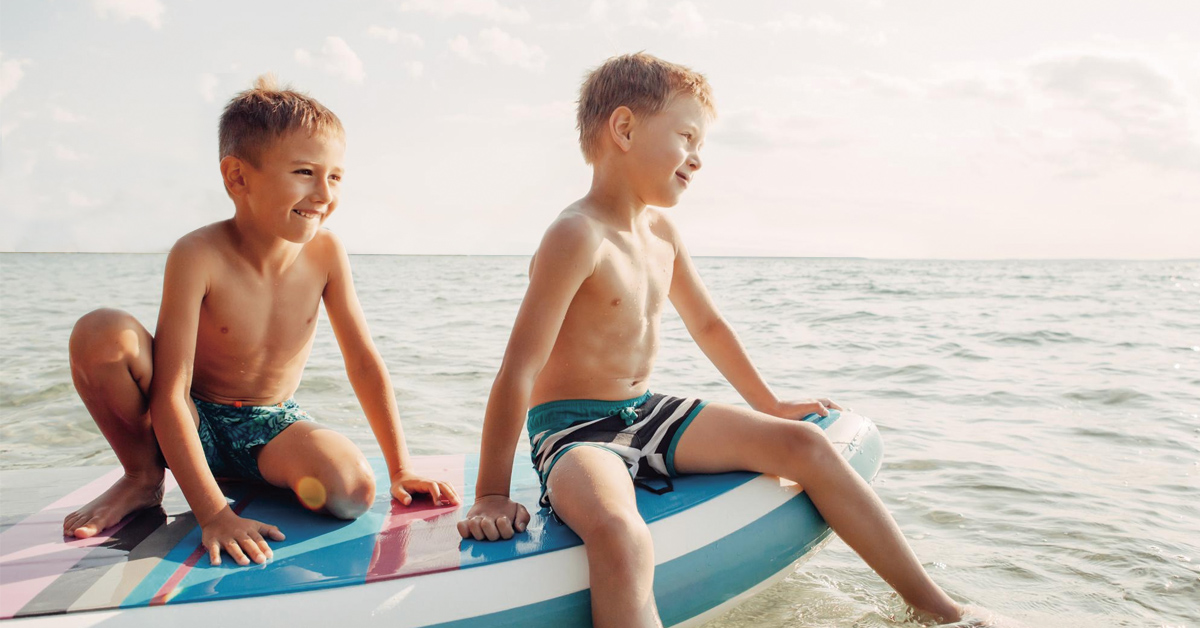 ninos paddle surf en ibiza