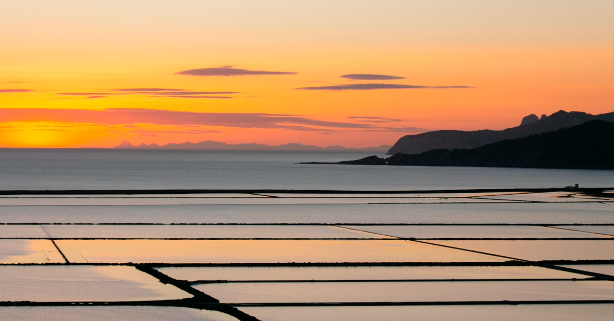 puesta de sol salinas